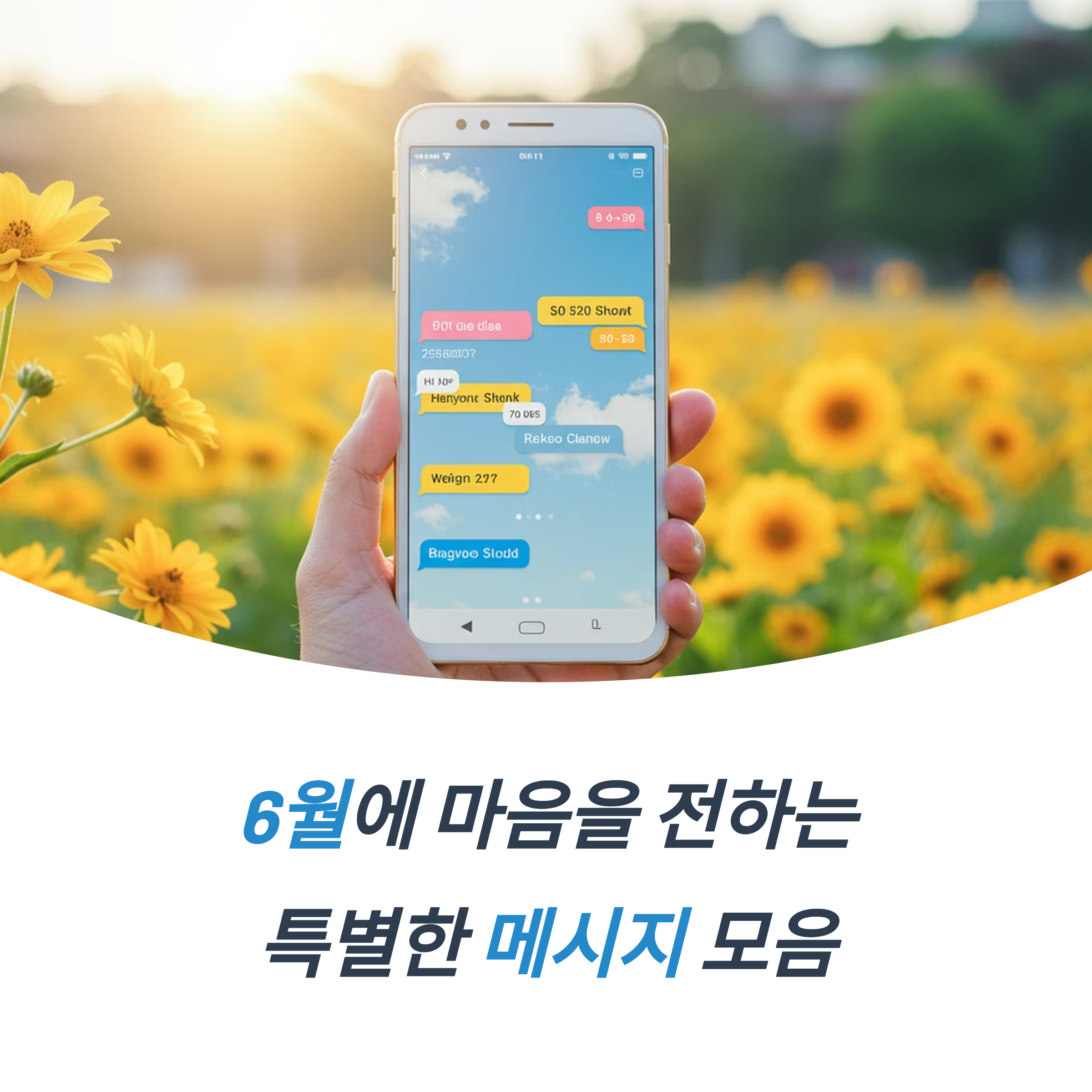 6월 인사말 카톡 메시지 친구 연인 가족 위로 응원 문자