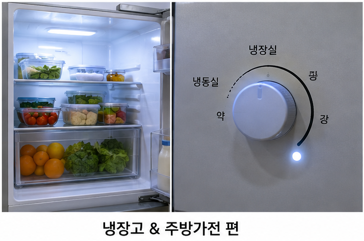 냉장고 온도 설정 전기요금 절약