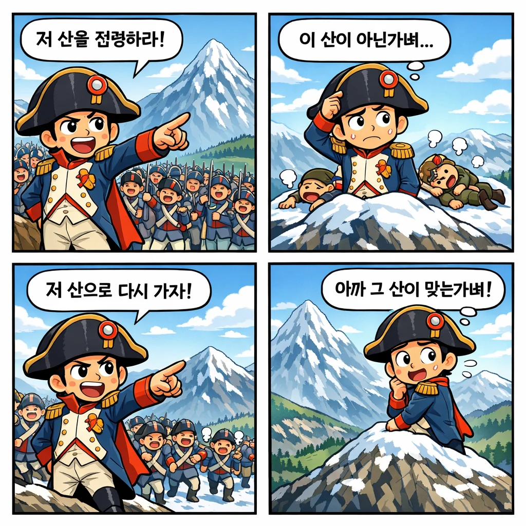 이 산이 아닌가벼 유래와 4컷 만화