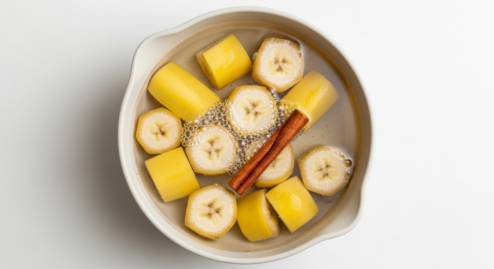 바나나 끓인 물 효능