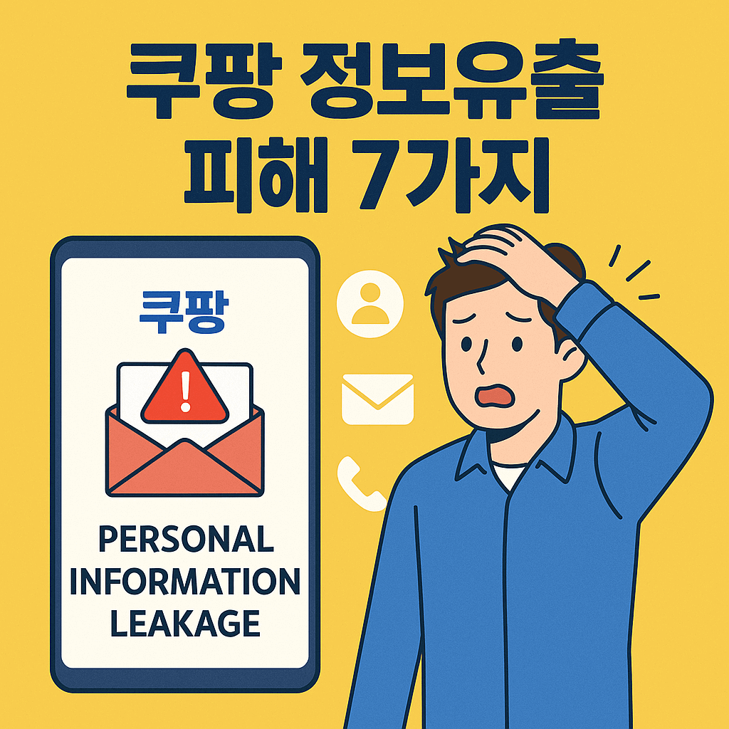 쿠팡 정보유출 피해 7가지