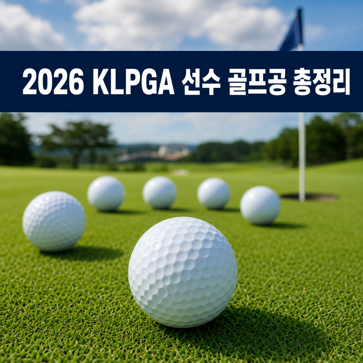 2026 KLPGA 선수 골프공 총정리3피스·4피스 차이와 가격 비교