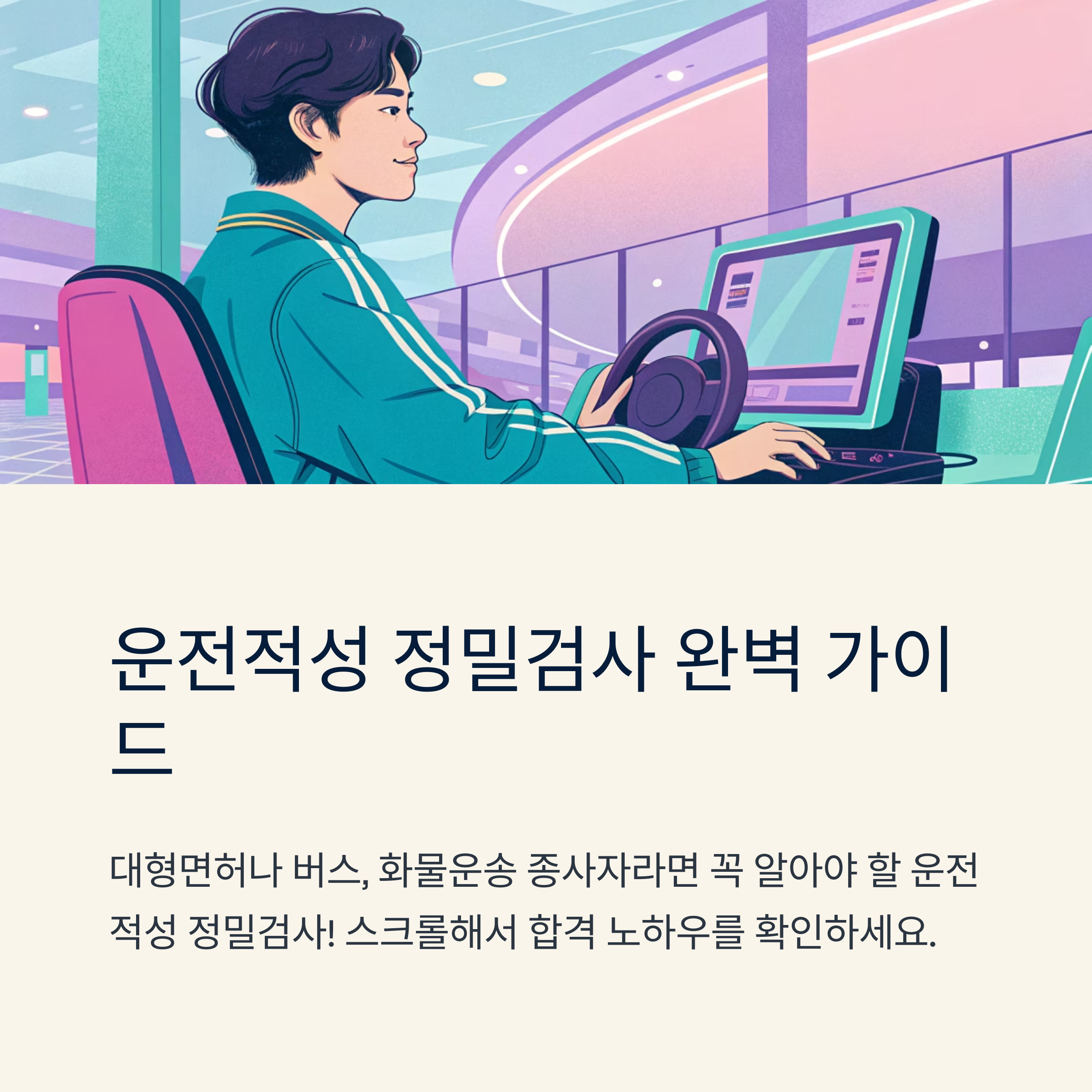 운전적성 정밀검사 후기와 준비 팁