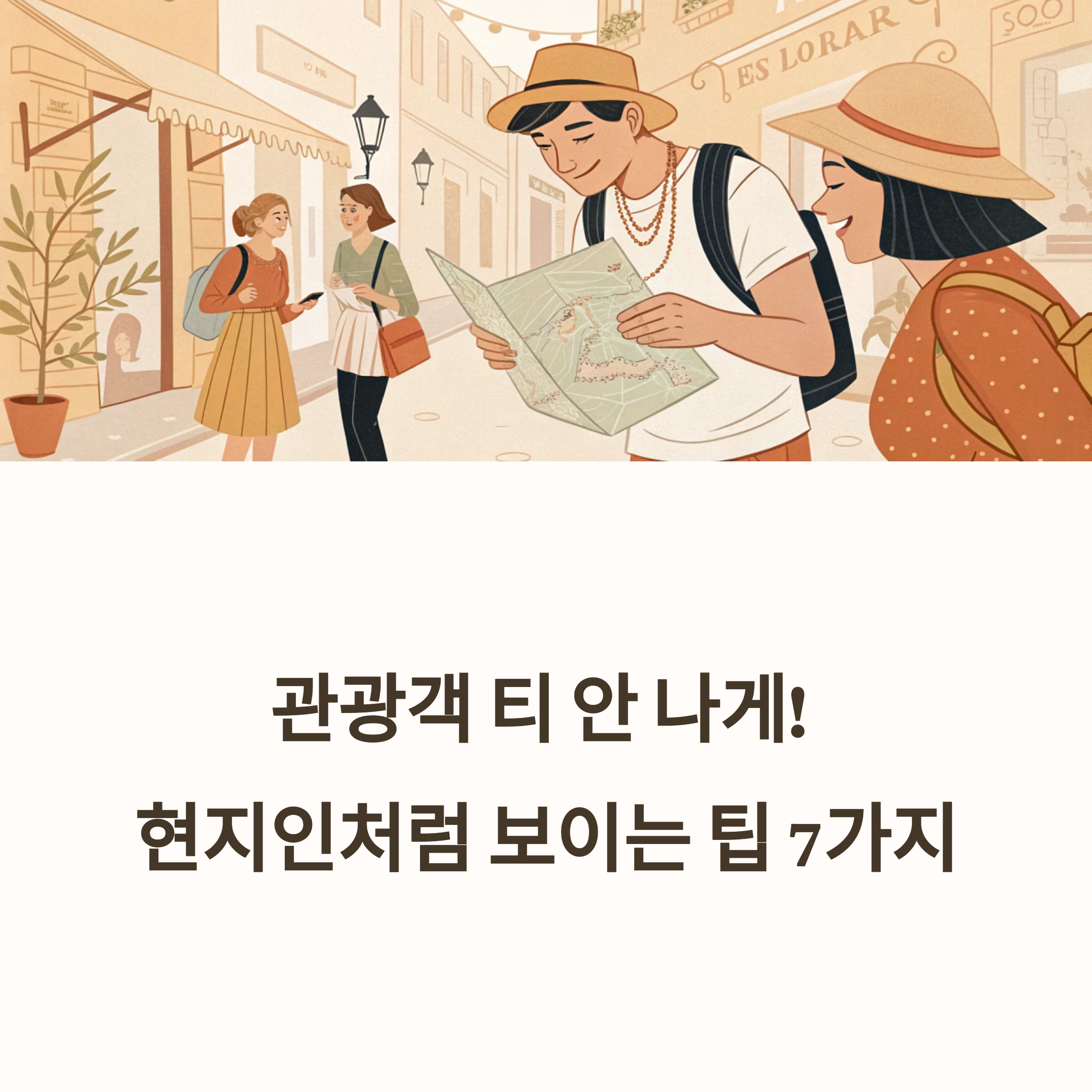 여행 중 현지인처럼 보이는 법