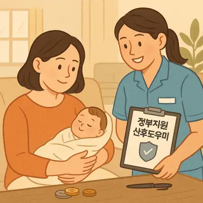정부지원 산후도우미 신청하는 방법과 본인부담금 계산법