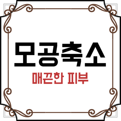 모공축소