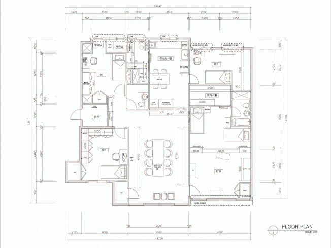 40평대 아파트 인테리어 설계도면