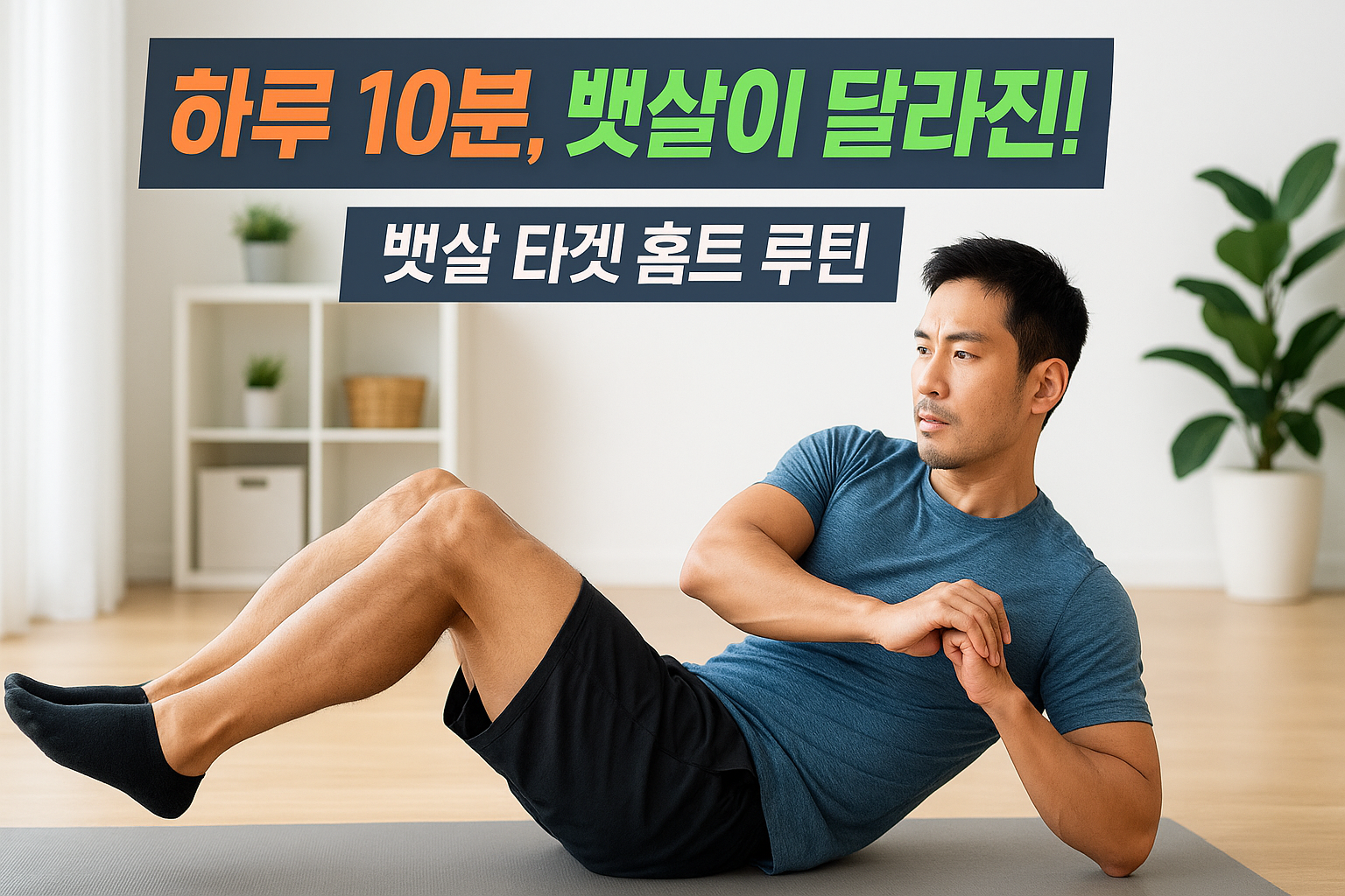 뱃살 빠지는 동작