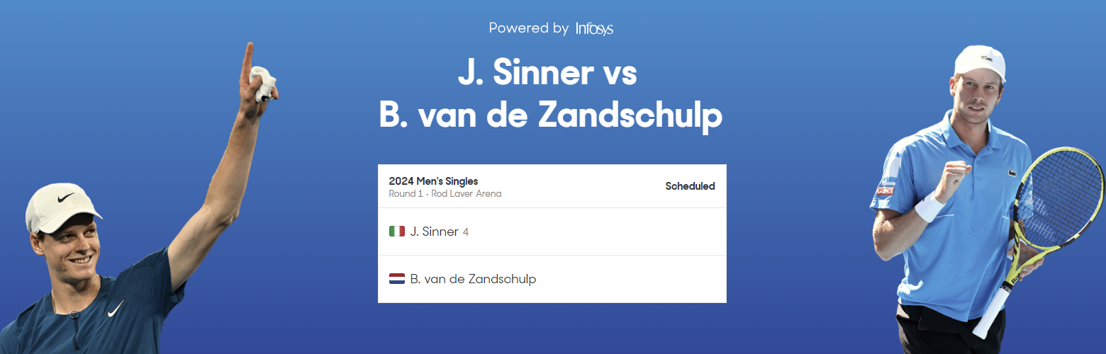 2024 호주 오픈 테니스 대회 1라운드 경기일정 중계시간 대진표