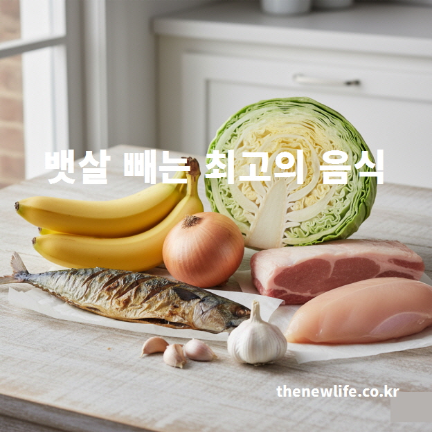 뱃살 빼는 최고의 음식을 실제 경험한 식단을 공개한 사진