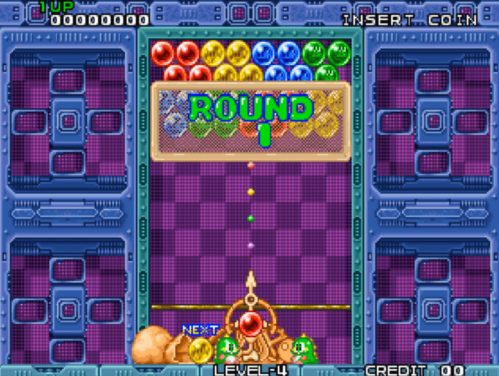 퍼즐버블-오락실게임-시작-화면