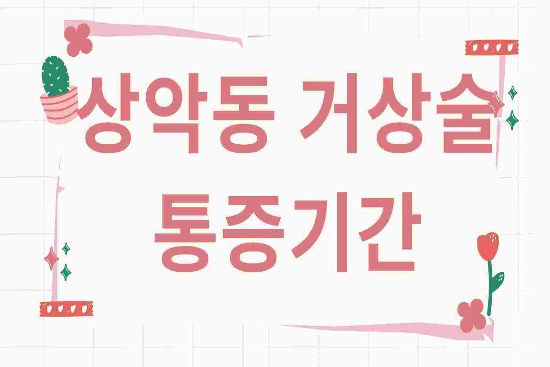 상악동 거상술 통증기간