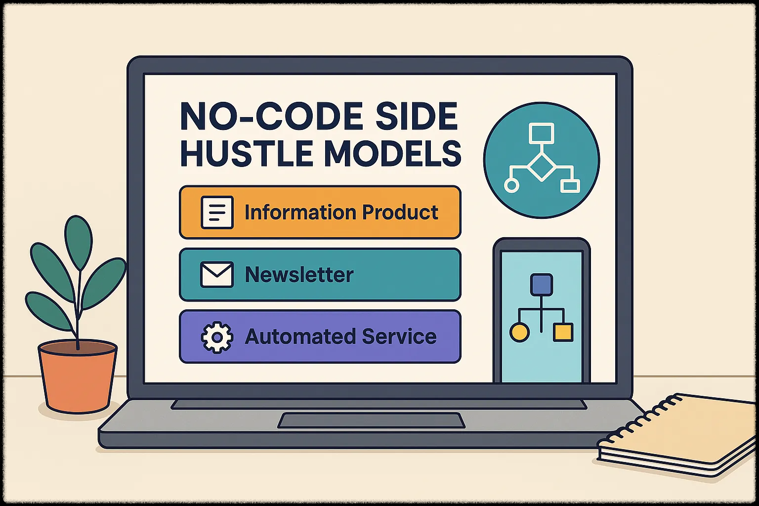 노코드 사이드 허슬 3가지 모델