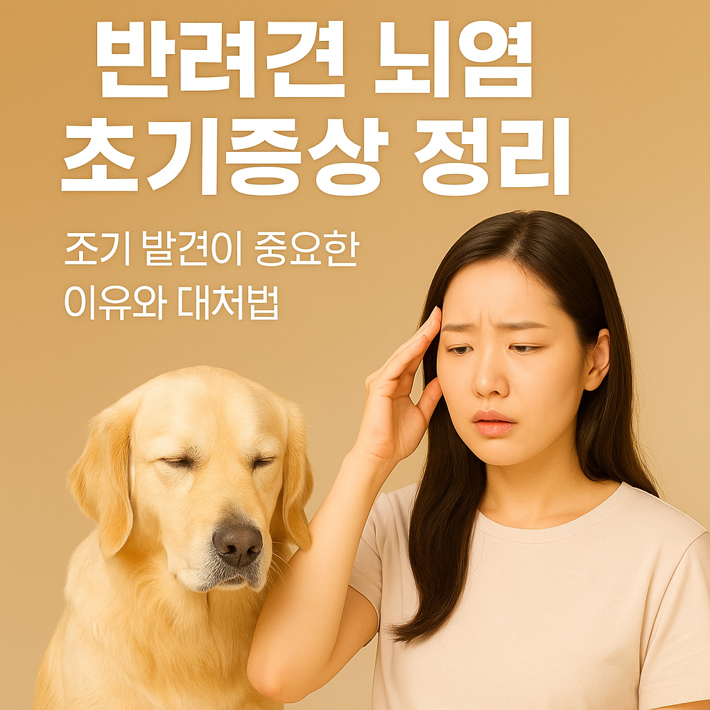 반려견 뇌염 초기증상 정리｜조기 발견이 중요한 이유와 대처법