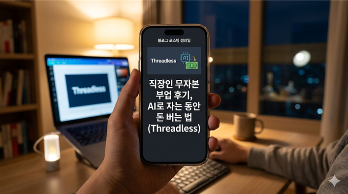 직장인 무자본 부업 후기, AI로 자는 동안 돈 버는 법 (Threadless)