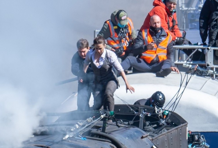 미션임파서블 8의 촬영 장면