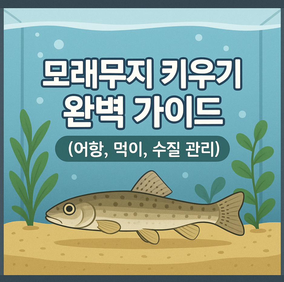 모래무지 키우기 완벽 가이드 (어항, 먹이, 수질 관리)