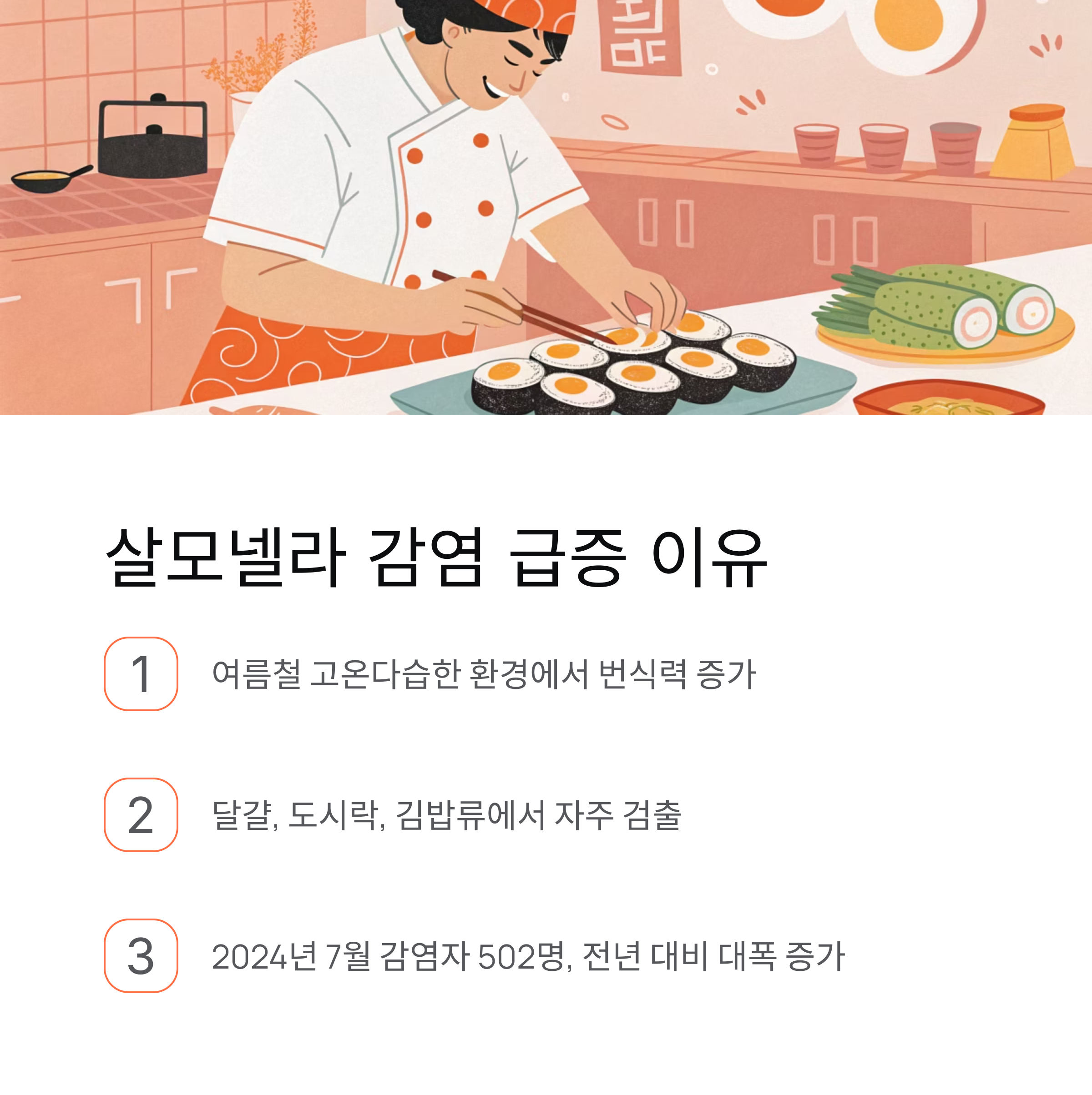 살모넬라 감염 급증 이유
