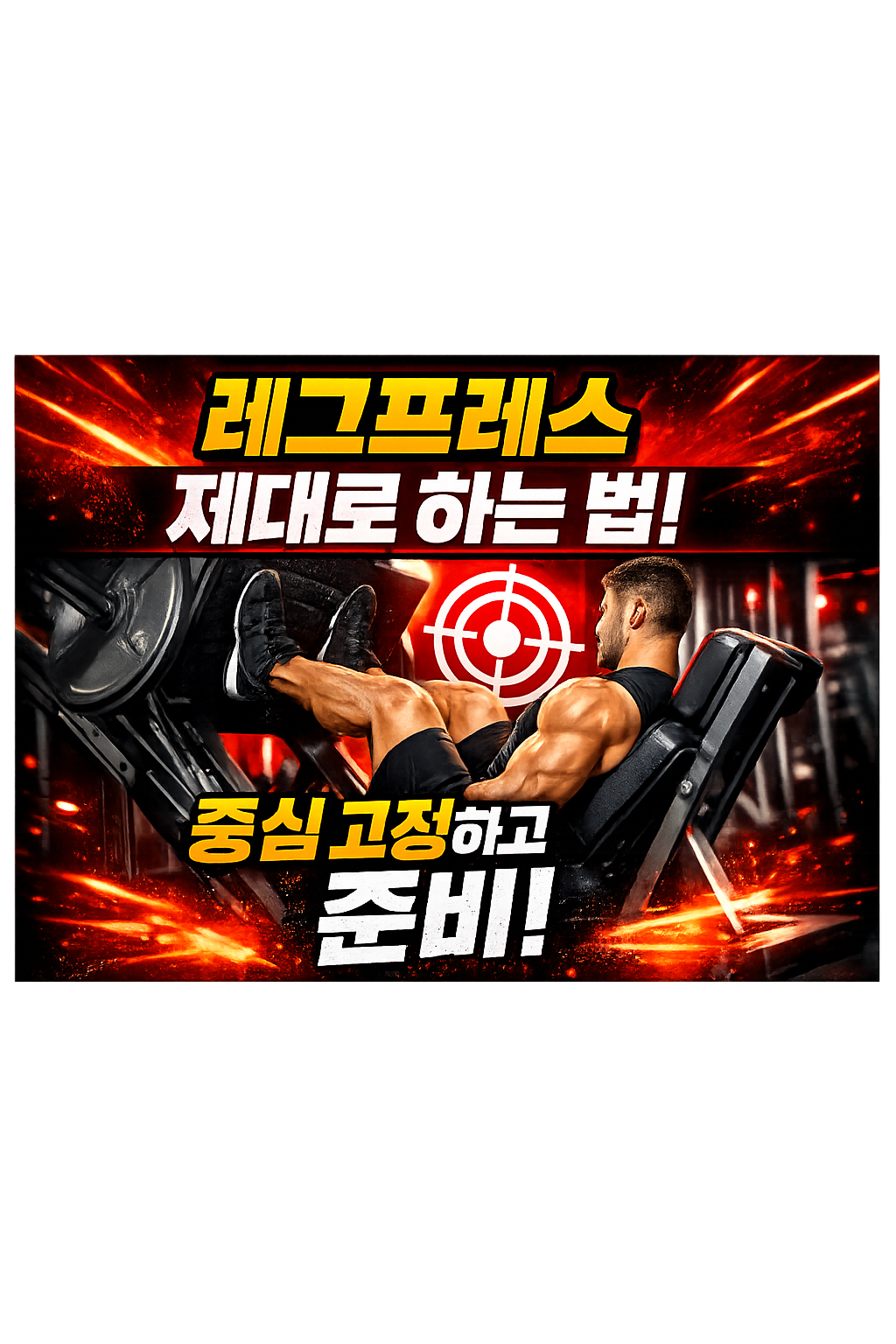 레그프레스 제대로 하는 기준