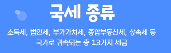 국세 종류
