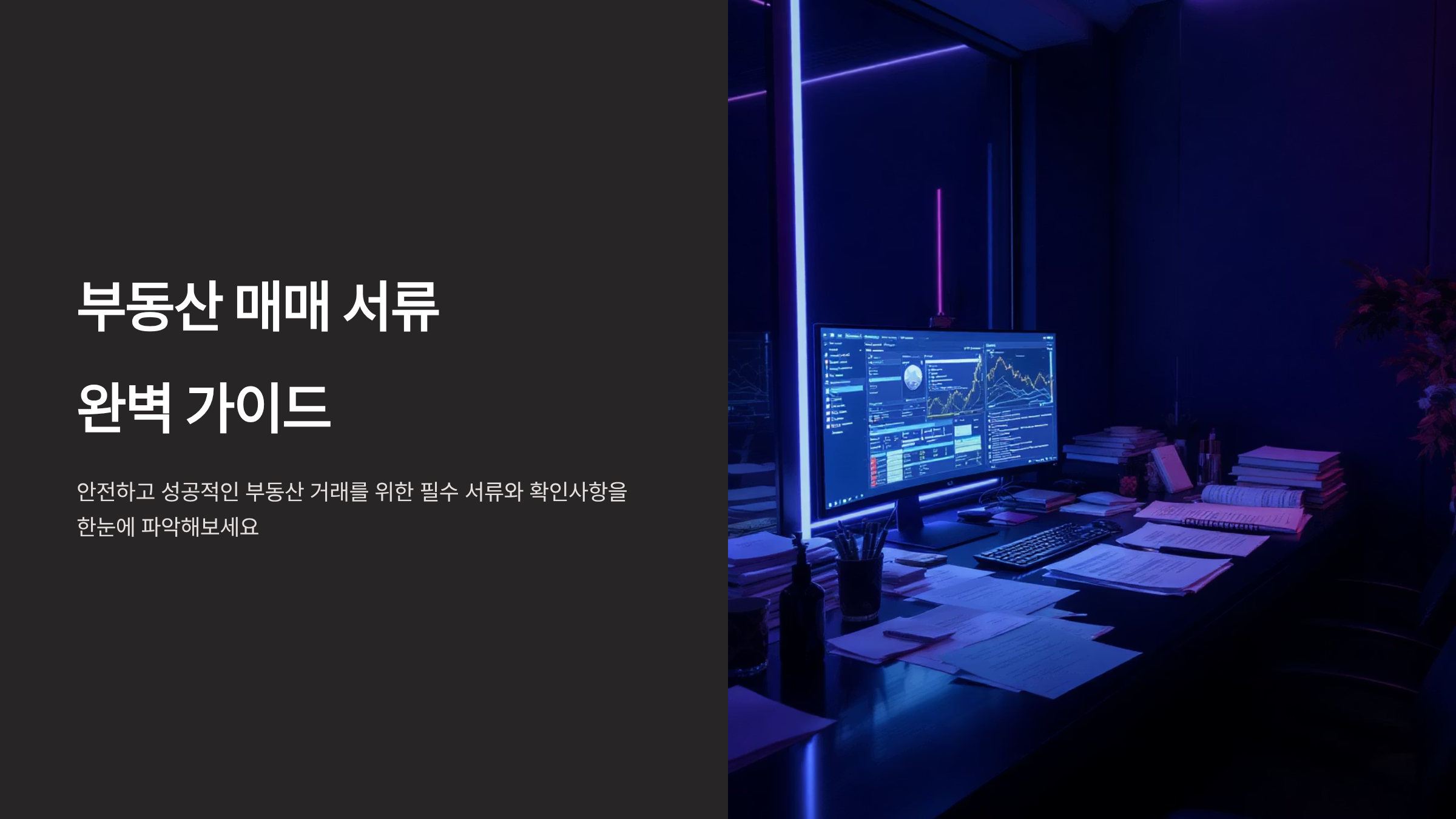 부동산 계약 체크리스트와 필수 서류 완벽 정리