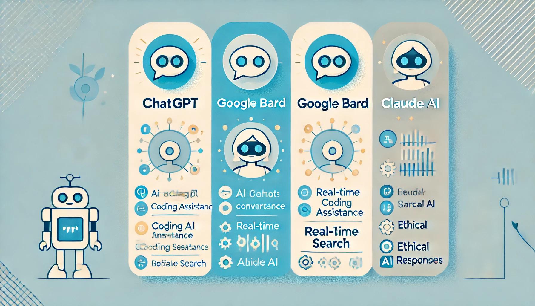 챗GPT vs Google Bard vs Claude 비교