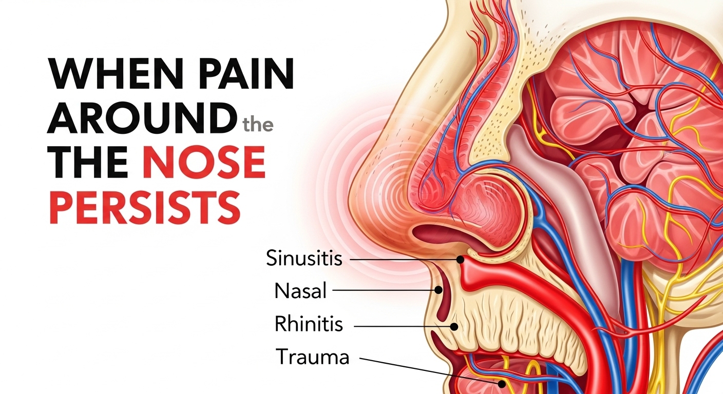 코통증, 코옆통증, 이비인후과진료, 신경통, 얼굴통증, 삼차신경통, 부비동염, 축농증, 진료과선택, 자가진단