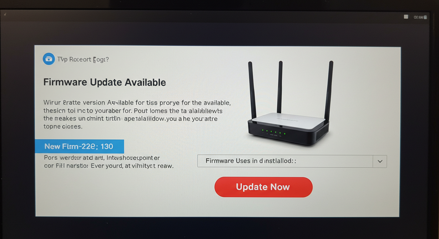 공유기 펌웨어 업데이트