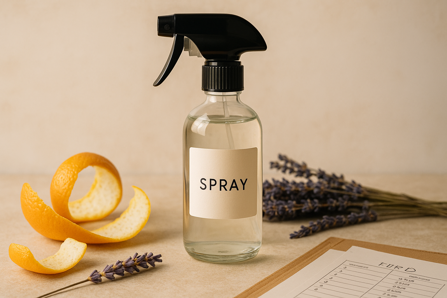 시트러스와 라벤더 향기 스프레이 소품