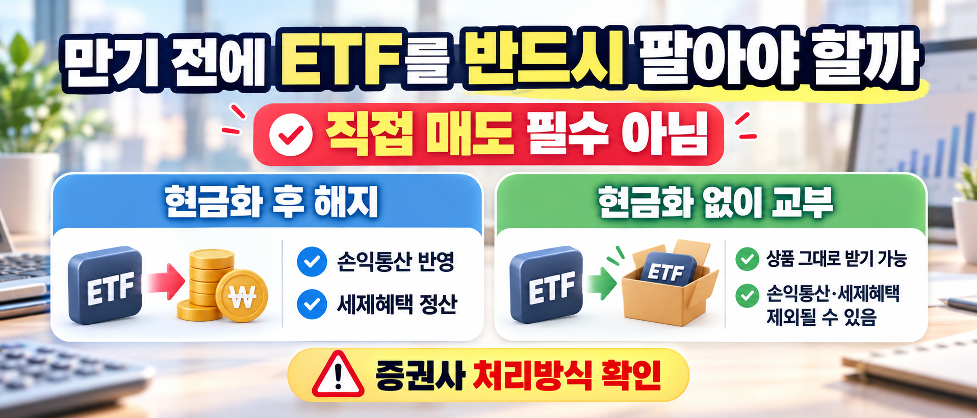ISA 만기 ETF 매도 현금화 세제혜택