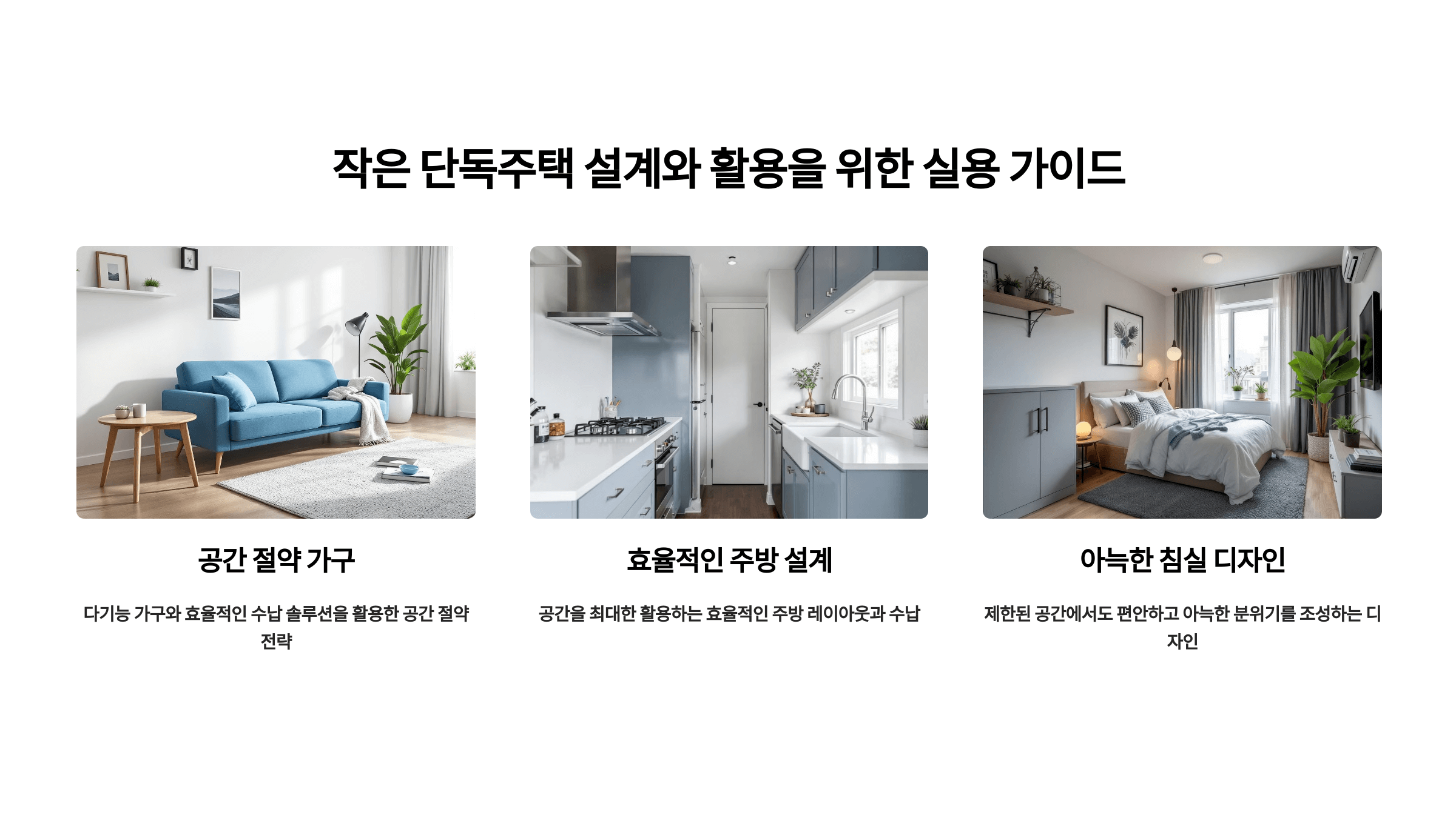 단독주택 설계와 활용 사진