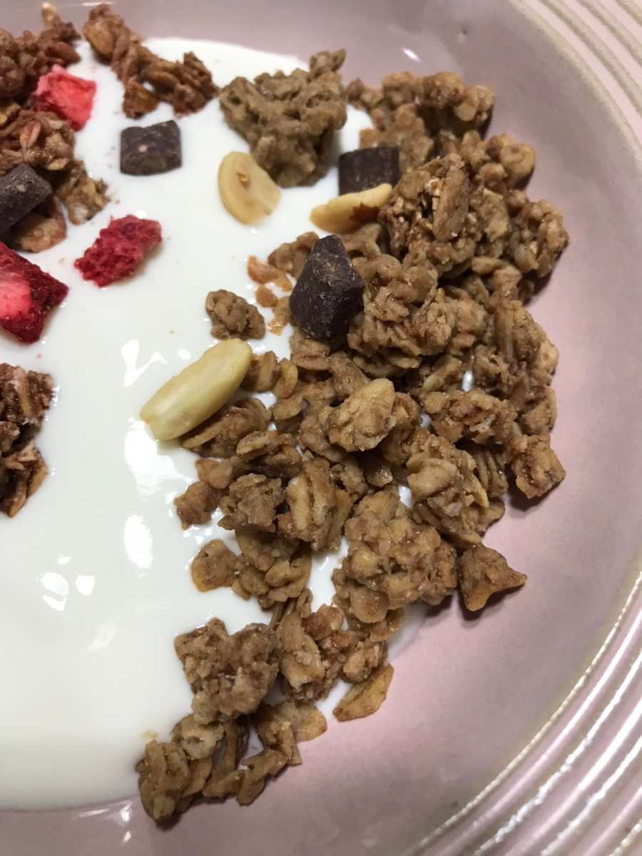 땅콩조각과 다크초콜릿칩