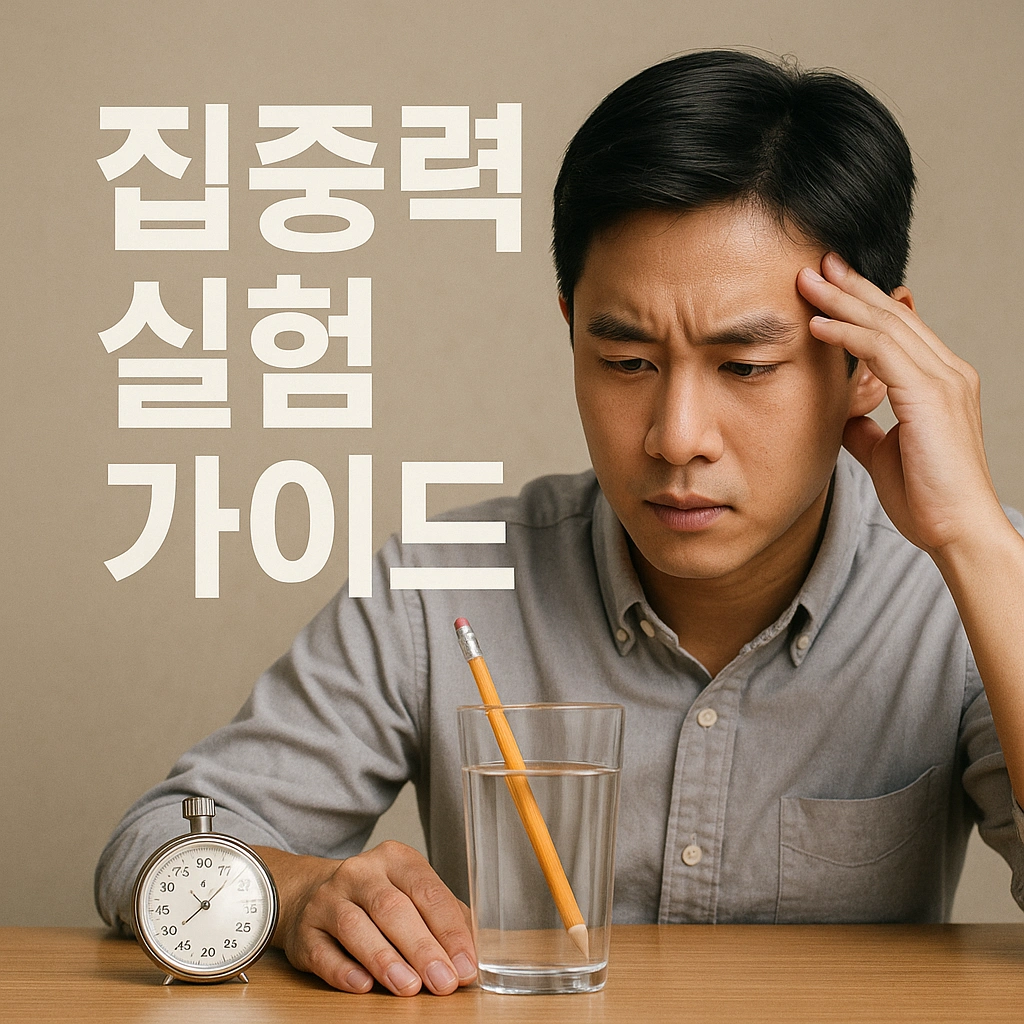 집중력 테스트부터 뇌파 분석까지! 2025년 집중력 실험 완전 정복 가이드