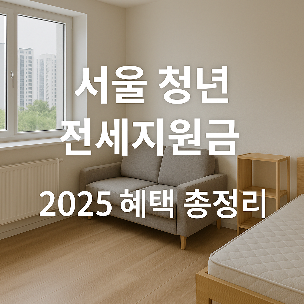 보증금 걱정 끝! 2025년 서울 청년 월세·전세지원금 혜택과 신청 꿀팁