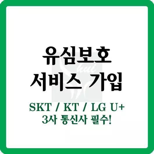유심보호 서비스 필수 가입