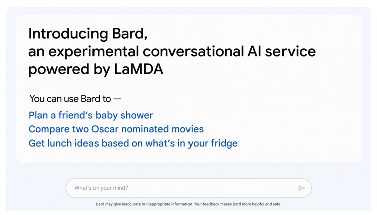구글 AI 챗봇 바드 이미지