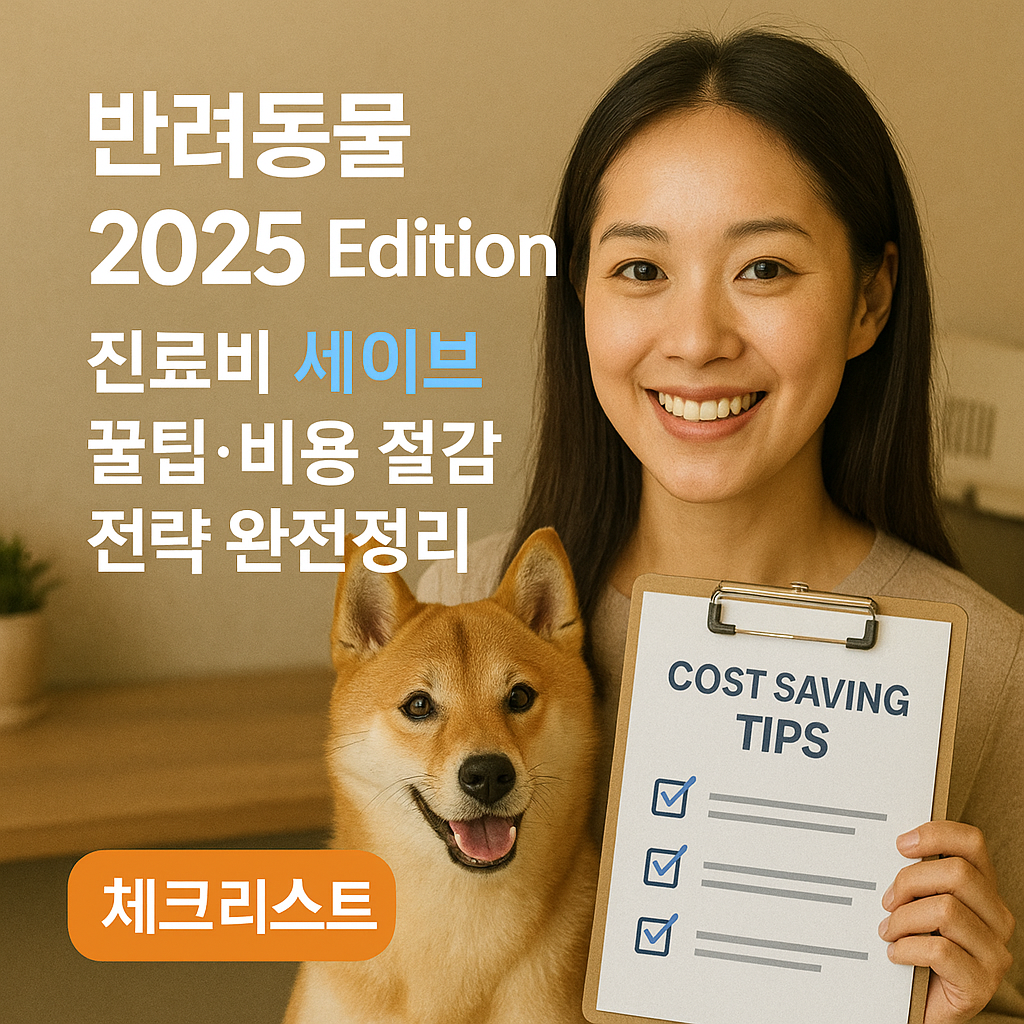 반려동물 2025 Edition | 진료비 세이브 꿀팁·비용 절감 전략 완전정리
