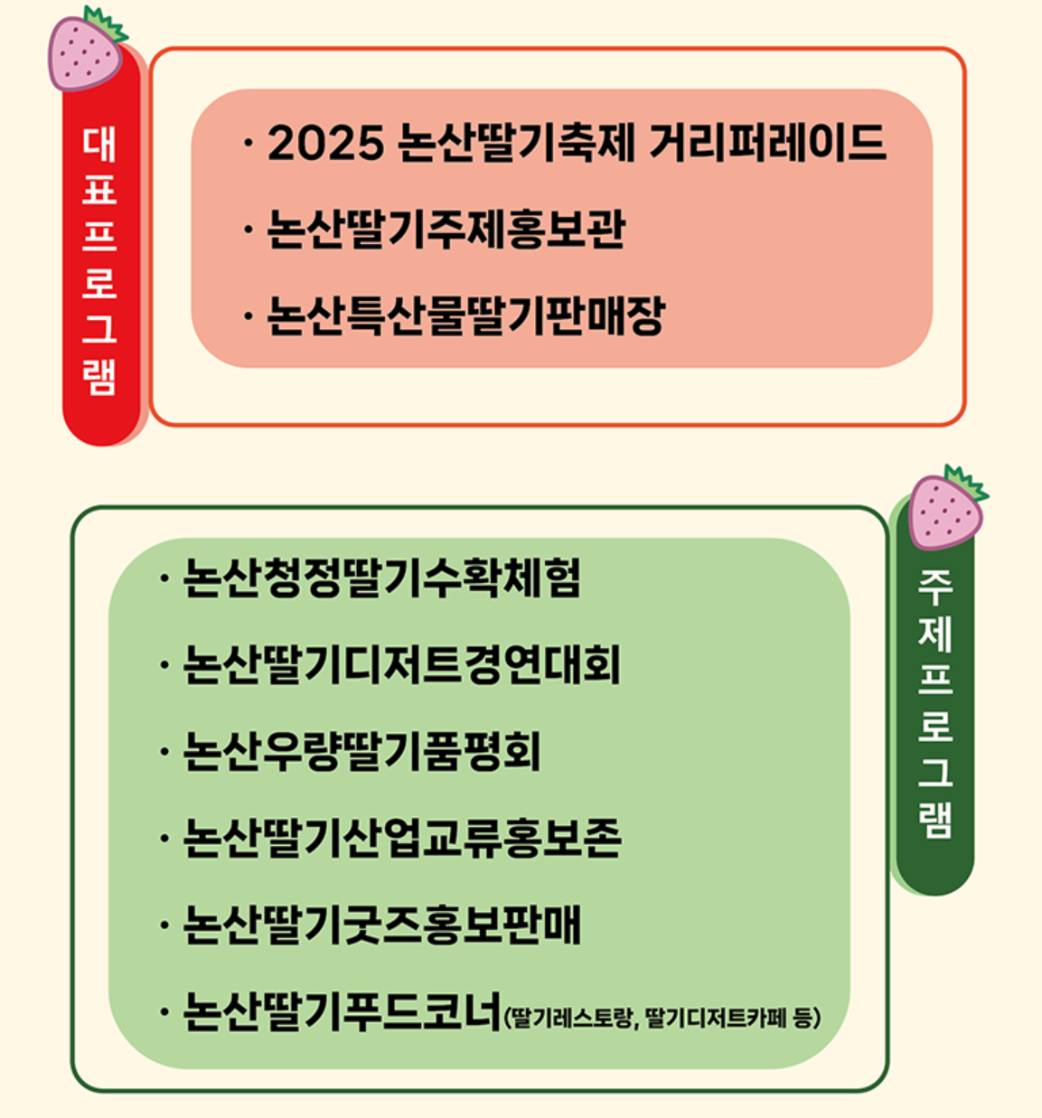 2025 논산딸기축제 주요 프로그램 예약