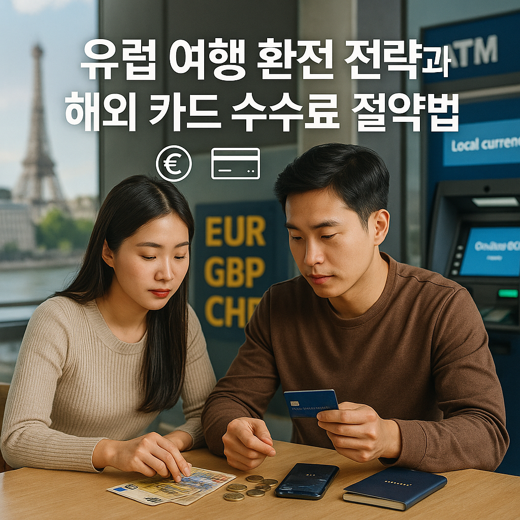 유럽 여행 환전 전략과 해외 카드 수수료 절약법