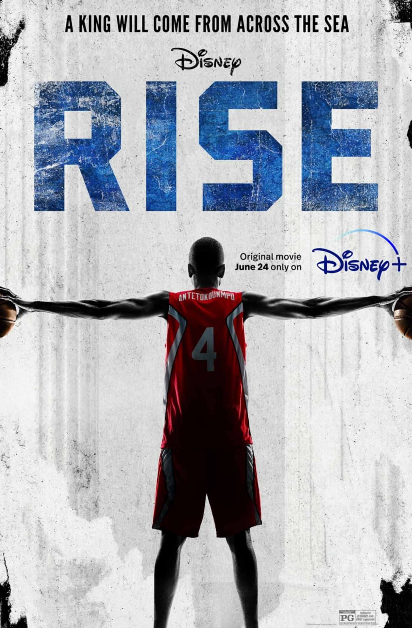 디즈니+ 영화 "라이즈(Rise)" 포스터