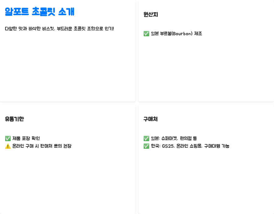 알포트 초콜릿의 모든 것, 당신이 몰랐던 맛의 세계 - 알포트 초콜릿, 당신의 선택은 무엇인가요? 알포트 초콜릿의 모든 것, 당신이 몰랐던 맛의 세계 - 알포트 초콜릿, 당신의 선택은 무엇인가요?