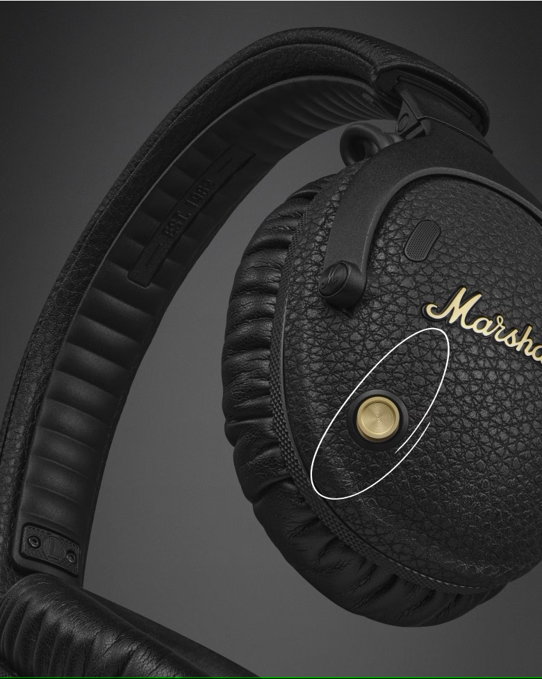 마샬 모니터3 anc 5 디자인 버튼 컨트롤