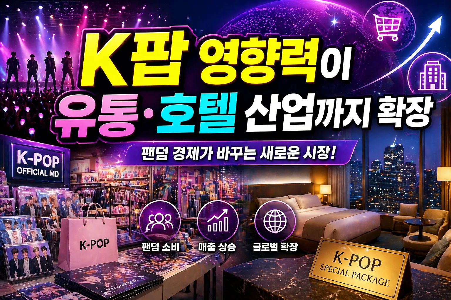 K팝 영향력이 유통·호텔 산업까지 확장