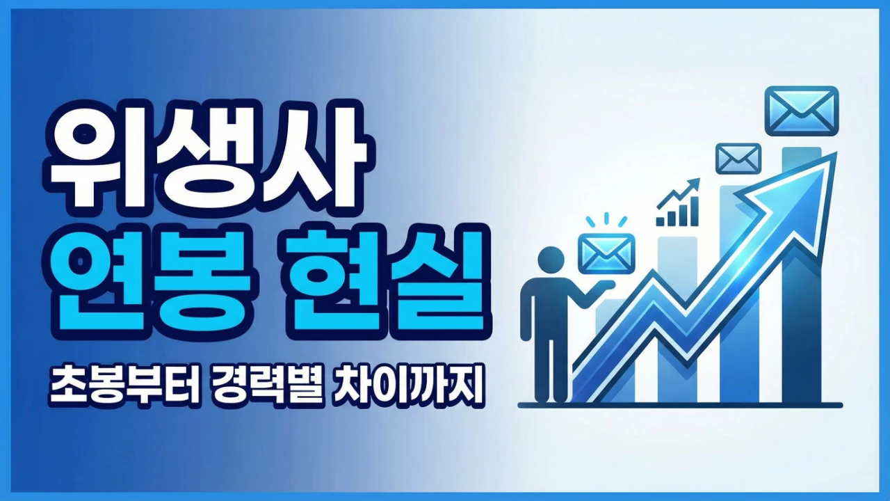 위생사 연봉 현실과 초봉부터 경력별 차이를 정리한 대표이미지