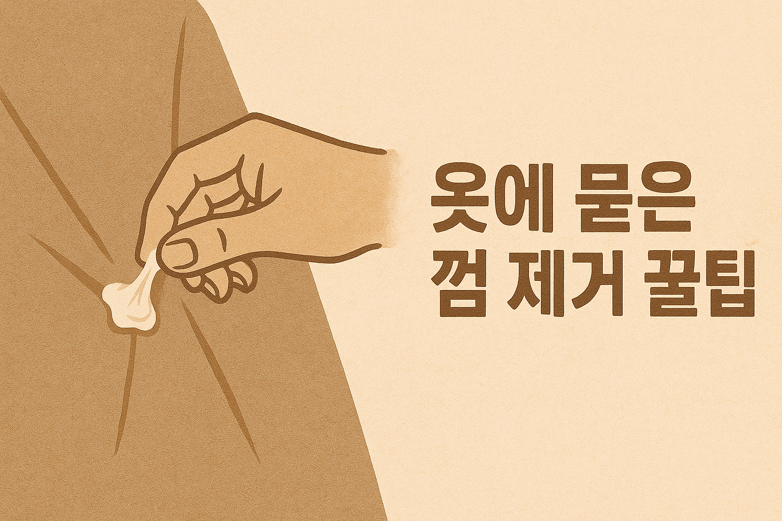 옷에 붙은 껌, 집에서 말끔히 제거하는 초간단 꿀팁 ✨