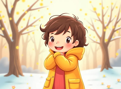 꽃샘추위-아이-봄