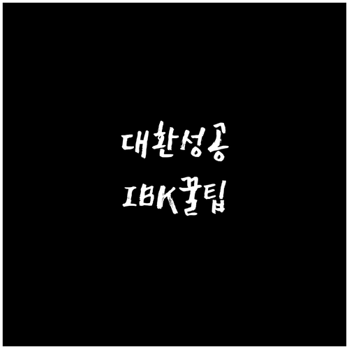 IBK 기업은행 마이너스통장 대환 성..