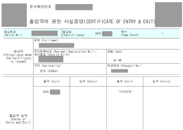 출입국사실증명서 인터넷 발급 방법