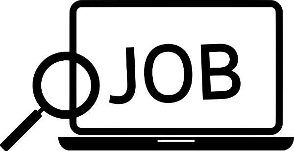 Desktop with word 'job'