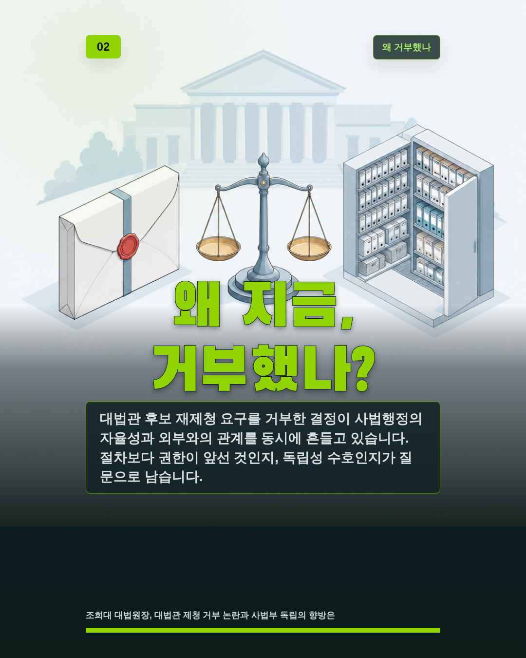 왜 지금, 거부했나?